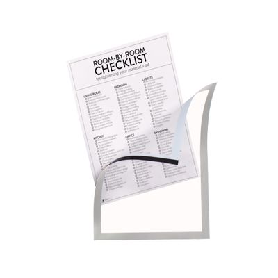 Djois 196980 Magneto Pro Magnetic Info Frame, A4, Gray, 5-Pack