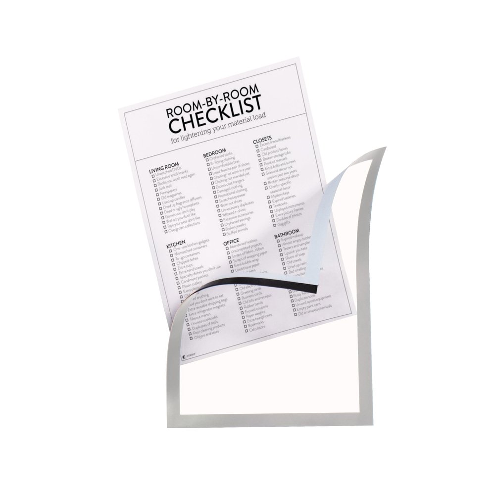 Djois 196980 Magneto Pro Magnetic Info Frame, A4, Gray, 5-Pack