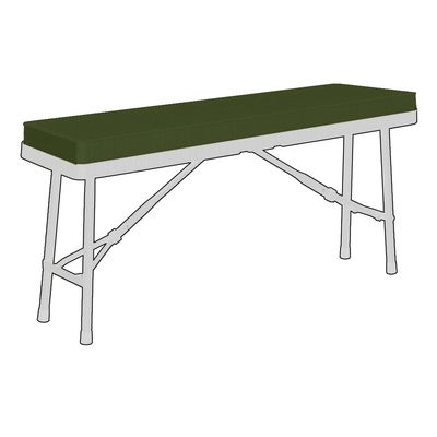 EXZFW Green Beer Bench Cushion with Cover, 110 x 25 x 3 cm