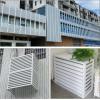 Outdoor Privacy Fence with Aluminum Slats for AC Units view 3