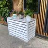 Aluminum AC & Heat Pump Cover, Privacy Screen & Plant Stand view 1