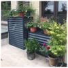 Aluminum AC & Heat Pump Cover, Privacy Screen & Plant Stand view 2