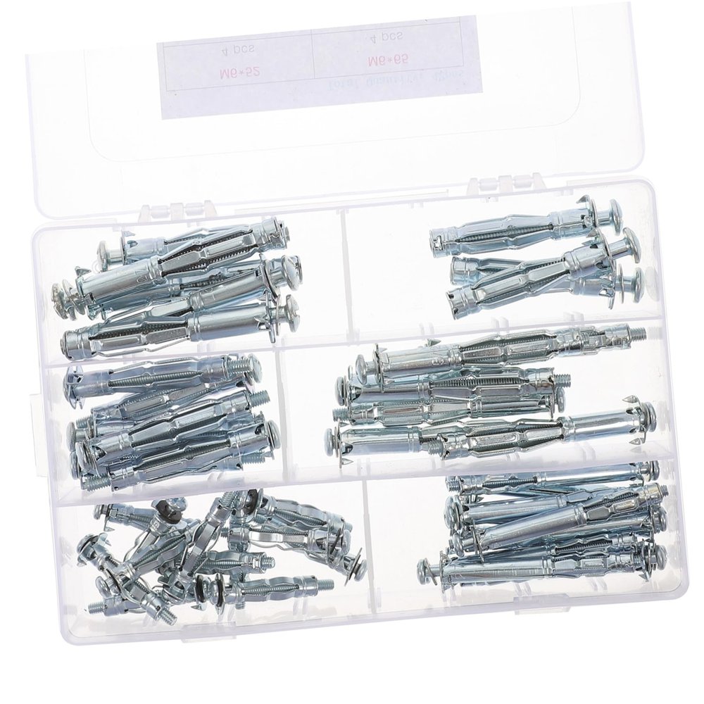 42-Piece Galvanized Carbon Steel Hollow Wall Anchors