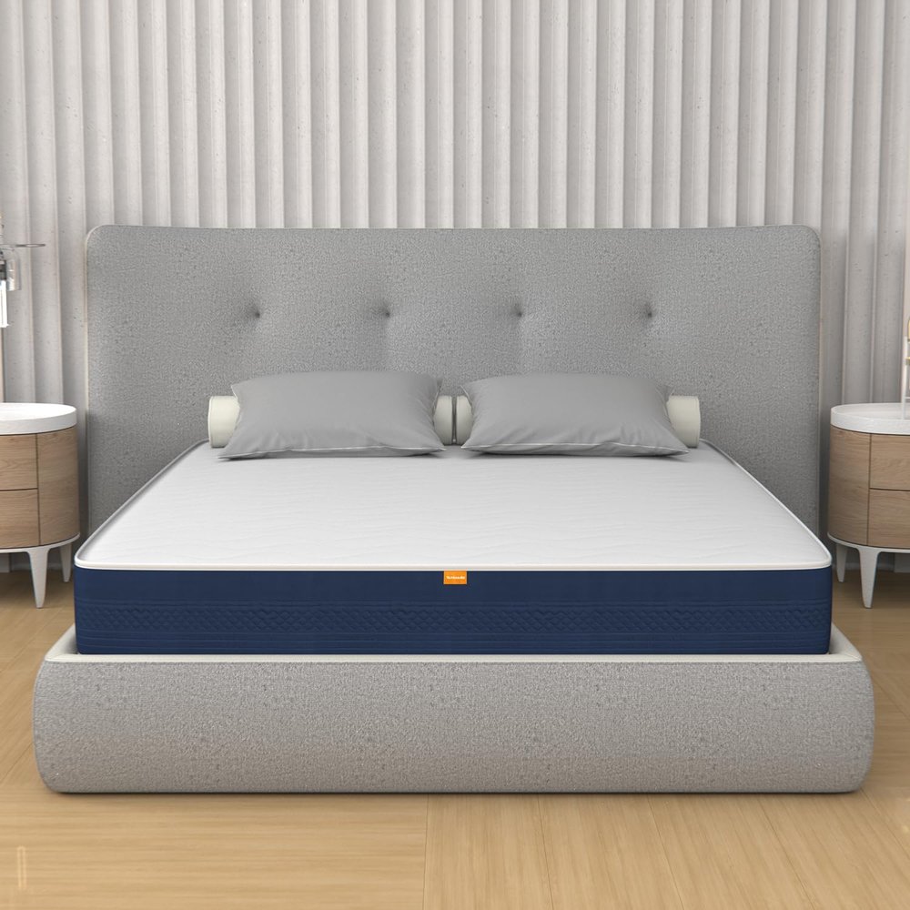 MiaSuite Memory Foam Mattress 170 x 190 cm, 10 cm High, Antiallergic, Antibacterial, Dust Mite Protection, Breathable, Orthopedic, 100% Made in Italy | Mila