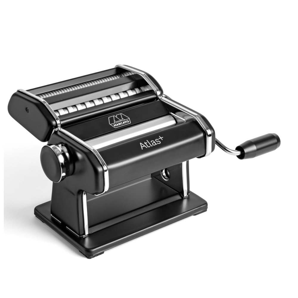 Marcato Atlas+ 4-in-1 Fresh Pasta Machine, Anodized Aluminum