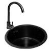 BCJMKDX Round Kitchen Sink, Countertop or Undermount, 30 × 30 × 14 cm view 1