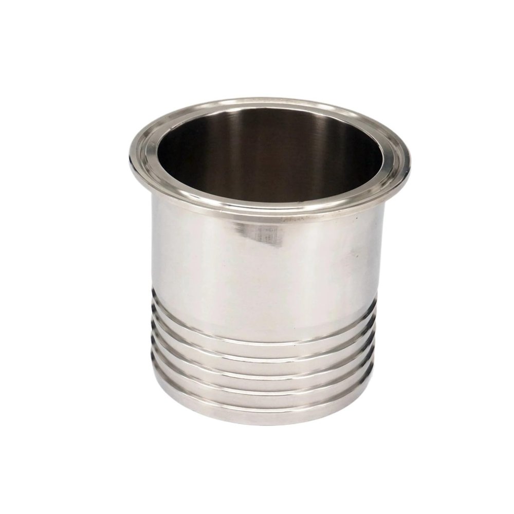 ZDVHOMCB FIT Tube I.D. 51 mm Barbed 2" Tri-Clamp 304 Stainless Steel Adapter Tube Fitting