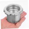 Stainless Steel Drum Closure Cap with High Spout, 1 Set, Silver view 4