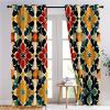 Yellow Blackout Curtains for Kids' Room, Geometric Floral Pattern, Thermal Curtains with Grommets, 2-Piece Set, 245 x 140 cm view 4