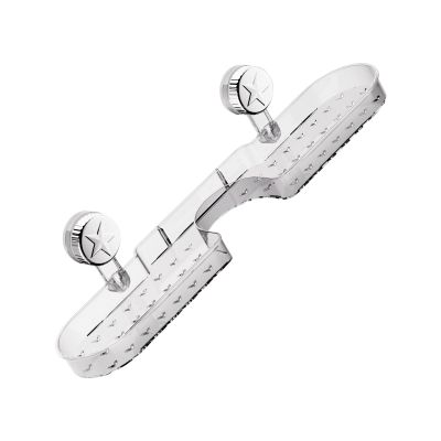 XINYIN Sponge Holder with Transparent Suction Cup, Adhesive Bathroom Shelf
