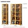 Acrylic Display Cabinet, Dustproof, Hinged Glass Doors, 24.5 in/62 cm, 4F, White view 2