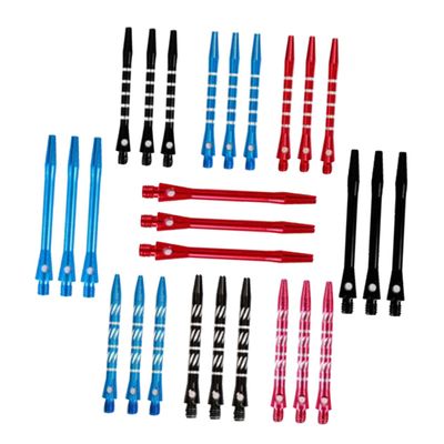 LAPYAPPE Aluminum Dart Shafts, Medium Length, 27-Piece Set, 2BA Thread