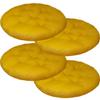 Mozzeilee Round Chair Seat Cushions, 40 x 40 cm, 2/4/6/8-Pack, Yellow view 1