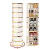 Rotating Corner Shoe Rack with Doors view 1