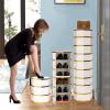 Rotating Corner Shoe Rack with Doors view 2