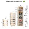 Rotating Corner Shoe Rack with Doors view 3