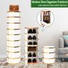 Rotating Corner Shoe Rack with Doors view 4