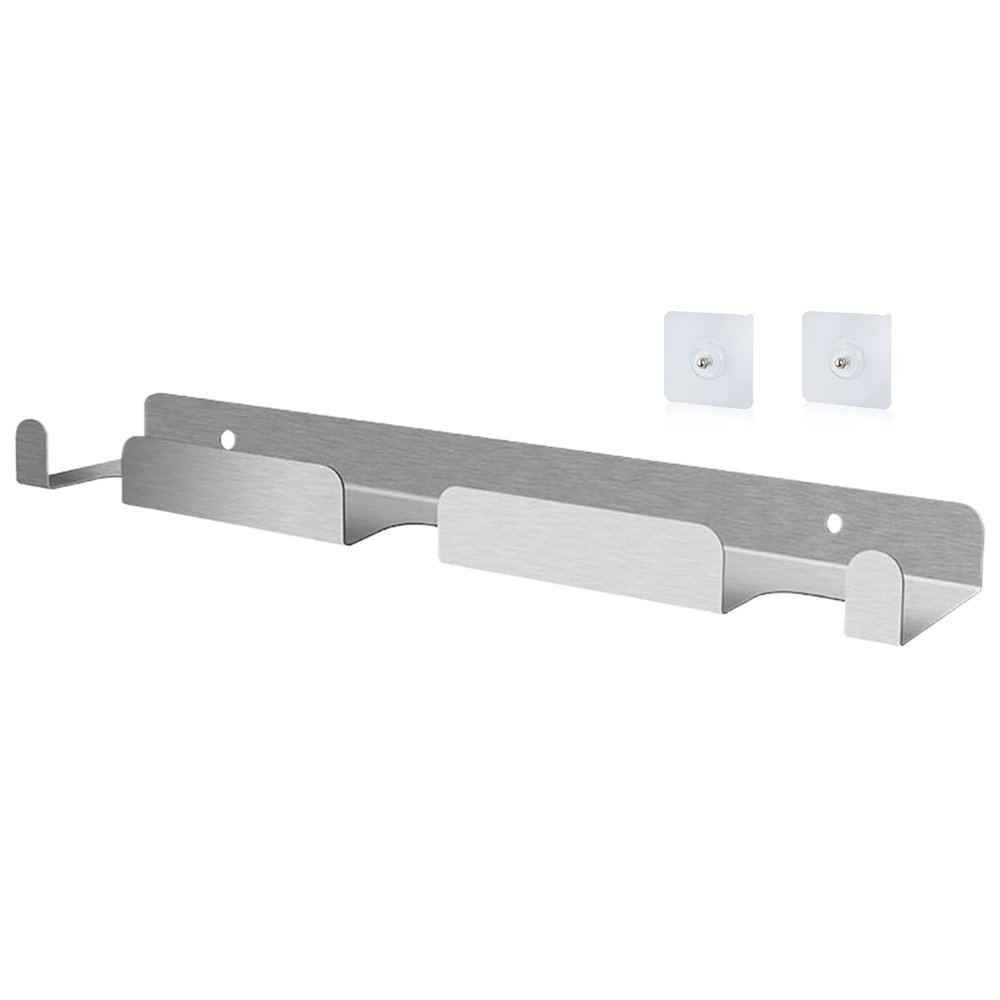 Dgayaeic Pizza Peel Rack, Wall-Mounted Stainless Steel Tool Holder, 41.5 x 8.3 x 3 cm