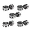 SBSSYVLMV Drive Products Large Chrome Steel SG15 Guide Rollers with Gothic Arch Groove, SG15RS Type, Embroidery Machine Bearings, SG15-2RS Ball Bearings view 1