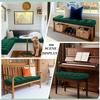 JORTUIO Bench Cushion, 10 cm Thick, Dark Green, 160 x 40 x 10 cm view 3