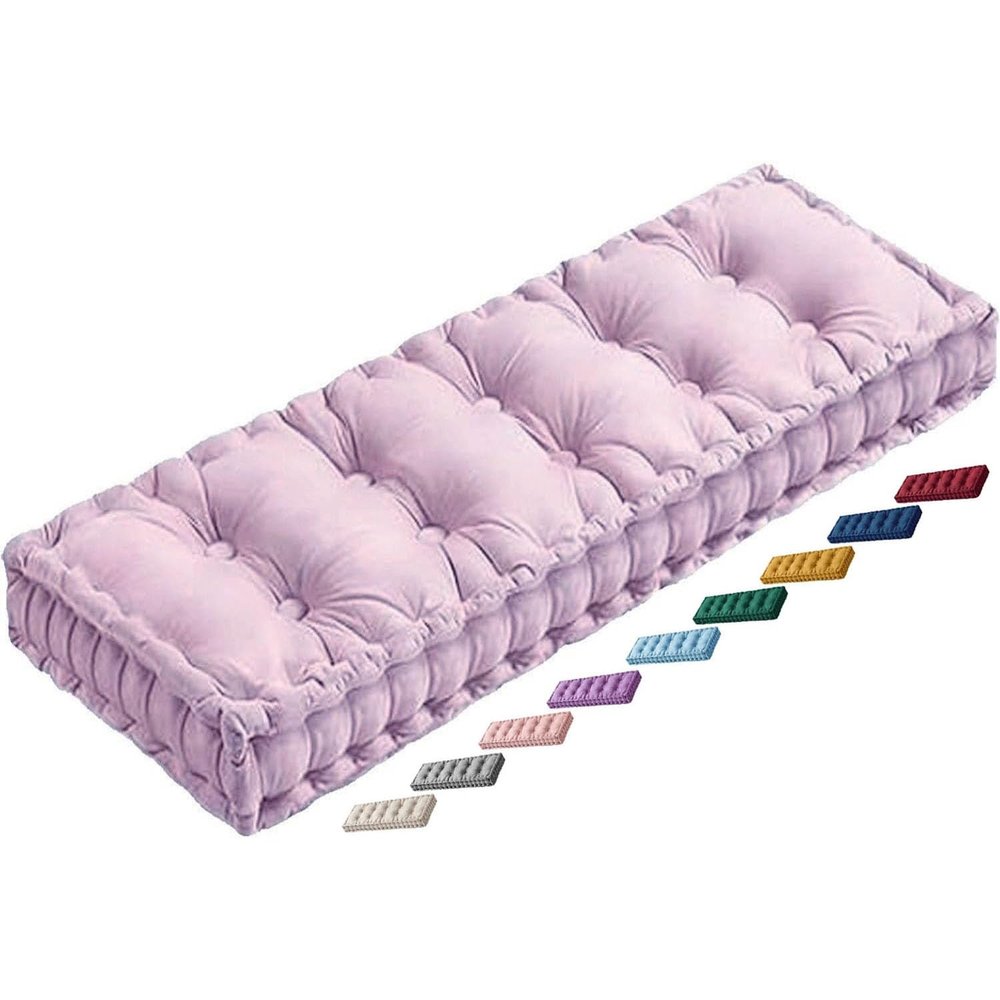MSNCS Padded Bench Cushion, Pink, 120 x 35 x 10 cm