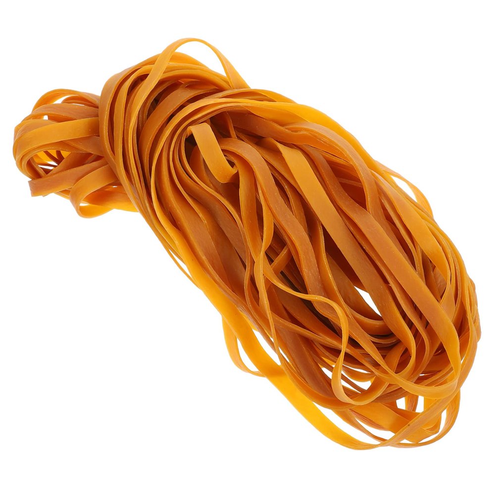 LAPYAPPE Elastic Rubber Bands with Secure Hold, 45 Pieces, 10 mm Wide, Yellow