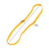 LAPYAPPE Elastic Rubber Bands with Secure Hold, 45 Pieces, 10 mm Wide, Yellow view 2