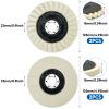 4-Piece Wool Polishing Wheel Set, 125 x 22 mm, 2 Styles view 2