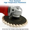 4-Piece Wool Polishing Wheel Set, 125 x 22 mm, 2 Styles view 4