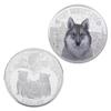 REZAJDUIE Snow Wolf Silver-Plated Commemorative Coin view 1
