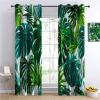 CozyRest Tropical Monstera Green Blackout Curtains with Grommets, 2-Piece Set, H166 x W75 cm view 1
