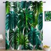 CozyRest Tropical Monstera Green Blackout Curtains with Grommets, 2-Piece Set, H166 x W75 cm view 2