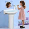 Plastic Toddler Sink Set, Small Bathroom Basin, 39.9 x 27.9 x 53.3 cm, White view 1