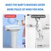 Plastic Toddler Sink Set, Small Bathroom Basin, 39.9 x 27.9 x 53.3 cm, White view 2