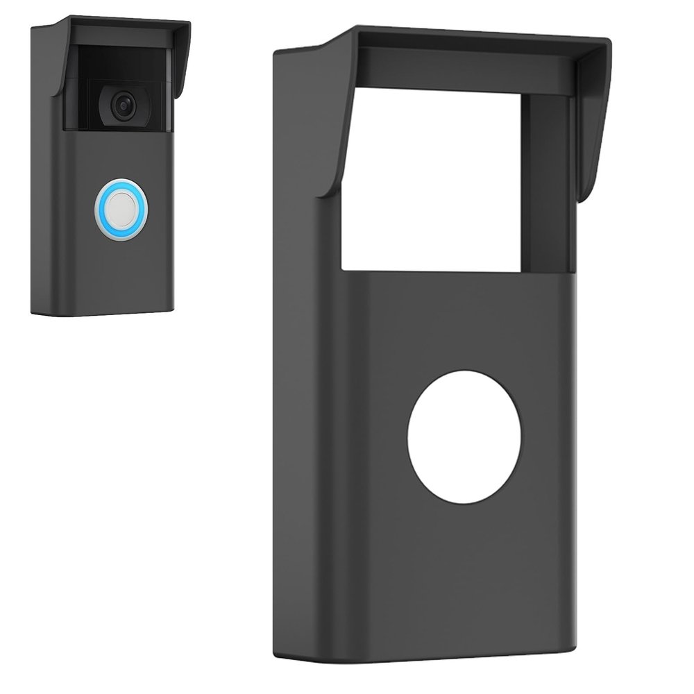 honecumi Silicone Cover Compatible with Ring Video Doorbell 2nd Gen (2020), Weatherproof Protective Cover with Sunshade