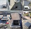 Weather-Resistant Metal Roof Hatch, Large Flat Attic Hatch, 25.6 x 25.6 in (65 x 65 cm) view 2