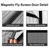 Magnetic Screen Door 118 x 220 cm, No Drilling, Easy Installation, Black view 4