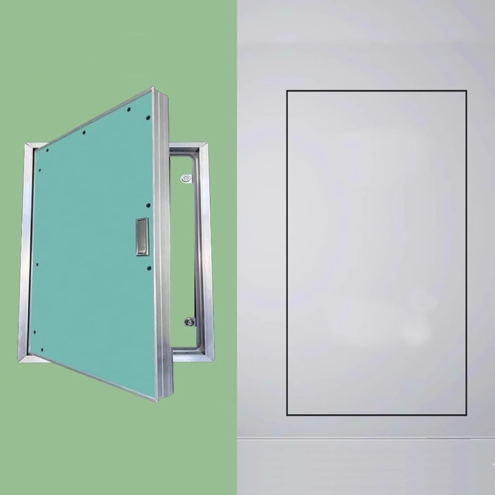Concealed Drywall Access Panel with Handle, Sanitary Cover, 14/16/18/20 in, 300 x 200 mm