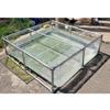 GZHERVICES Above-Ground Fish Pond with Transparent Viewing Window, 100 x 100 x 70 cm view 1