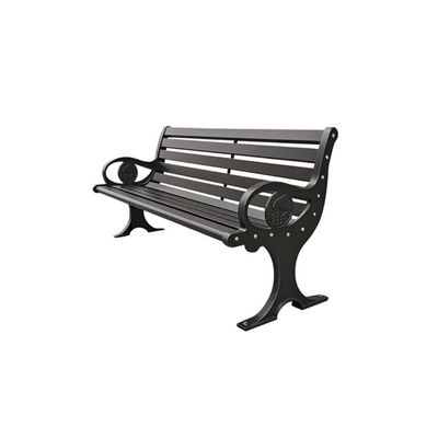 zhuyanbo007 150 cm Weather-Resistant Aluminum Garden Bench with Backrest
