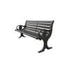 zhuyanbo007 150 cm Weather-Resistant Aluminum Garden Bench with Backrest view 1