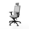 Piqueras y Crespo Computer Chair with Adjustable Backrest, 2D Armrests, 2D Headrest, 1D Lumbar Support and 5-Way Synchronous Mechanism view 3