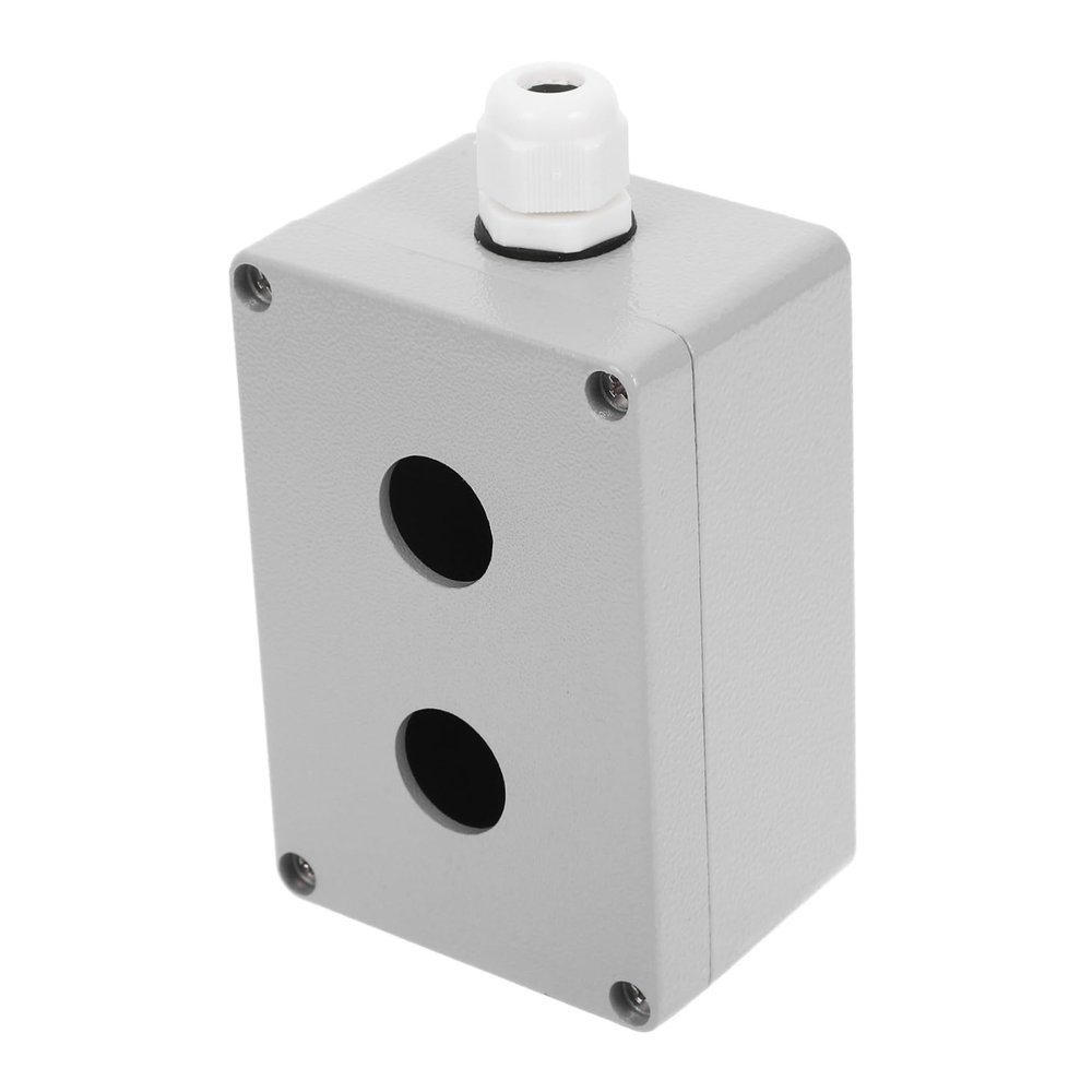 Emergency Stop Switch Box, Aluminum, IP65, 22 mm Hole, 45 mm Spacing