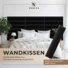 VELUYA Rectangular Wall Cushion, Velvet, 90 x 15 cm, Black M01 view 2