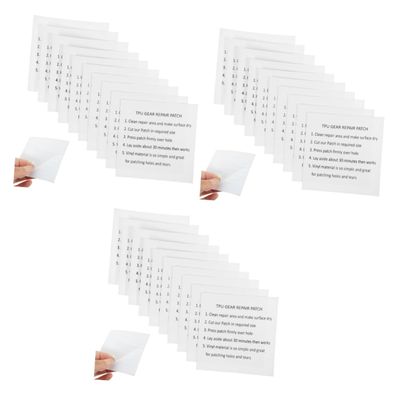 OSALADI 3 Sets of Self-Adhesive Repair Patches for Inflatable Products, 10 Pieces × 3