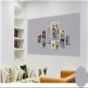 ApuaVireo&Co Self-Adhesive Cork Bulletin Board, 8 mm Thick, Gray, 1.22 x 1.64 m (48 x 64.5 in) view 2