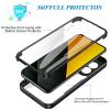 ILING Transparent Case for Xiaomi POCO M7 Pro 5G, 360° Full-Body Shockproof Case with Built-In Screen Protector, Ultra-Thin Hard PC Silicone TPU Case (Black) view 2
