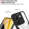 ILING Transparent Case for Xiaomi POCO M7 Pro 5G, 360° Full-Body Shockproof Case with Built-In Screen Protector, Ultra-Thin Hard PC Silicone TPU Case (Black) view 4
