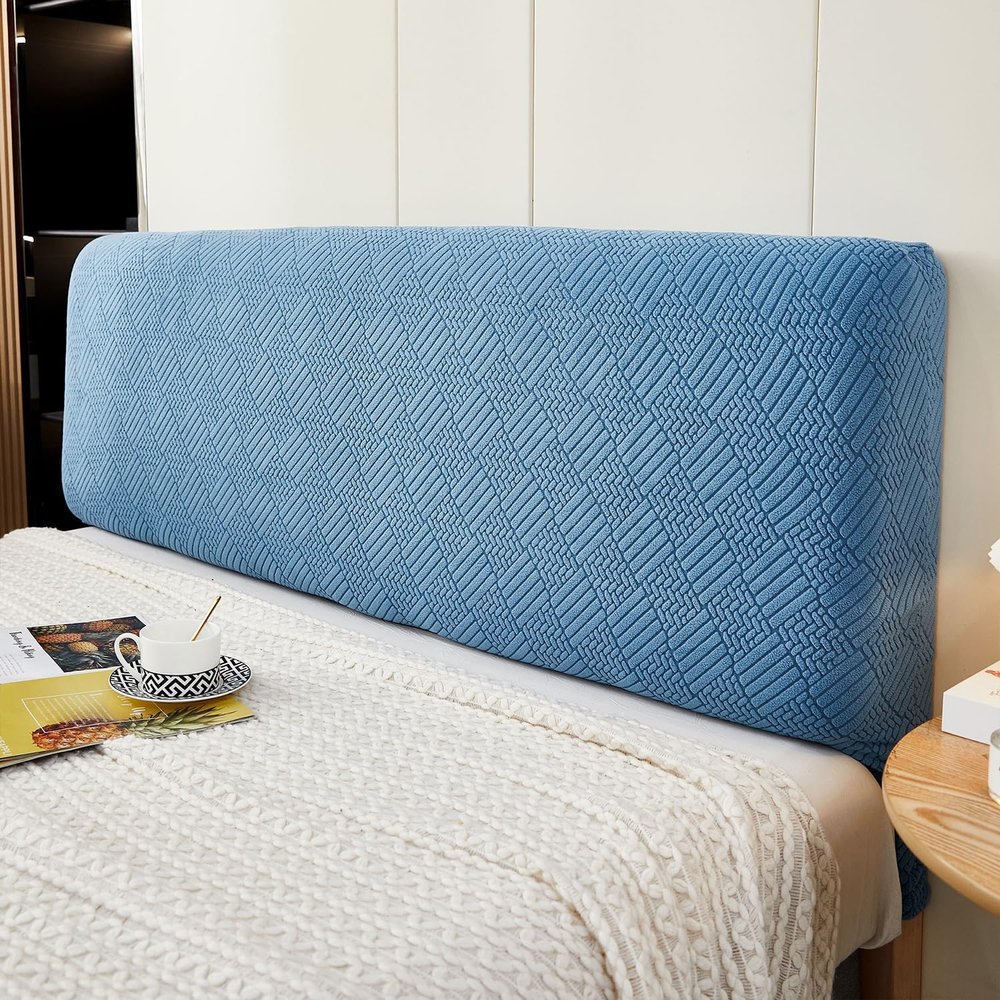 AYUOEODM Stretch Headboard Cover, Jacquard Slipcover, 140/160/180/200 cm Beds, #41, 190 cm
