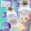 Personalized Insulated Bottle for Schoolchildren | Stainless Steel Cat Bottle 03 view 2